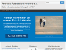 Tablet Screenshot of fotoclub-fuerstenried.de